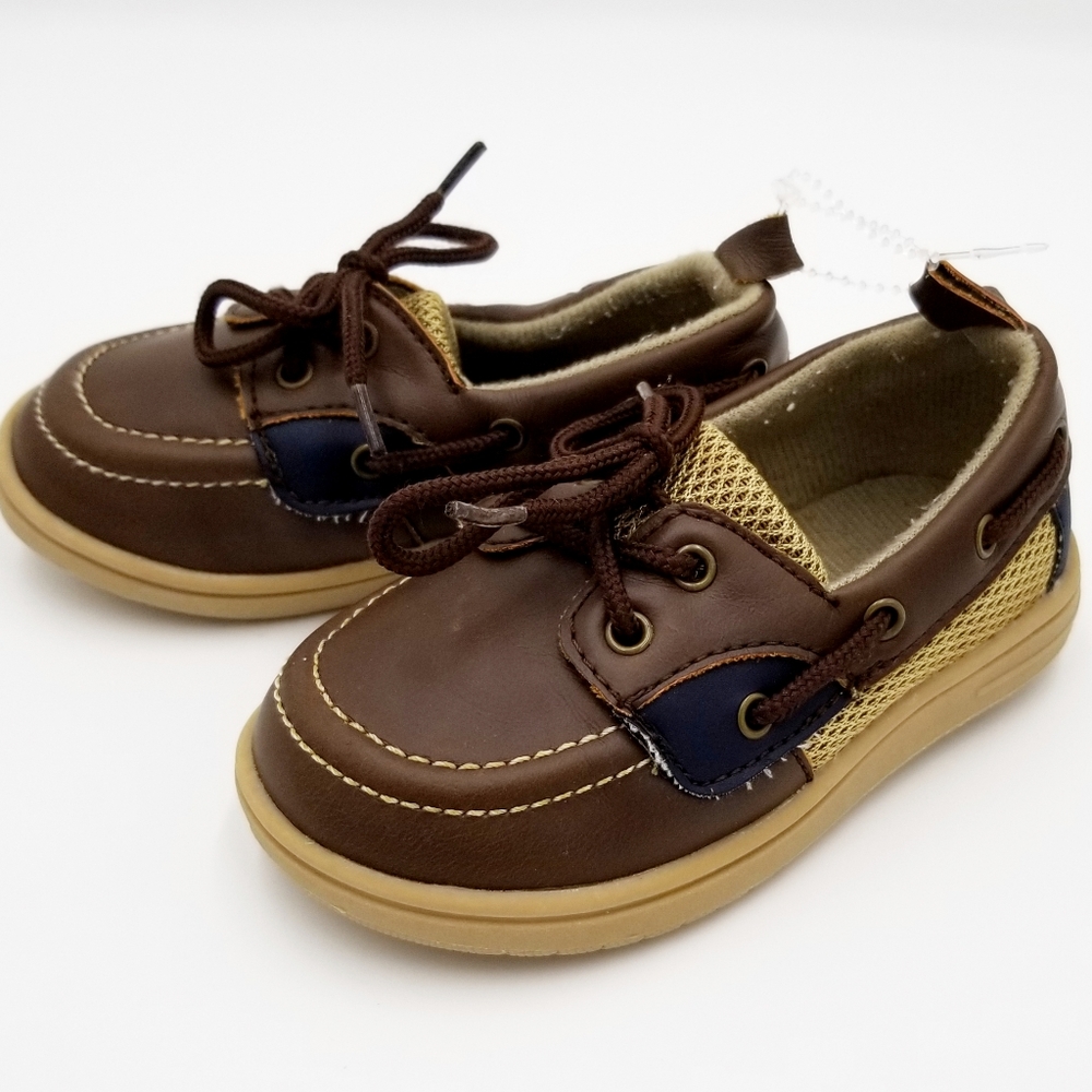 Koala kids loafer slip on shoe sz boys 6 bwn/blu - Picture 3 of 10